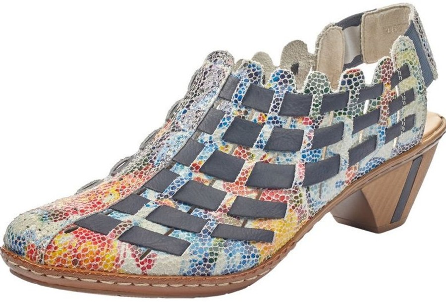 Women Rieker | Bosnia Multicoloured Woven Sandal