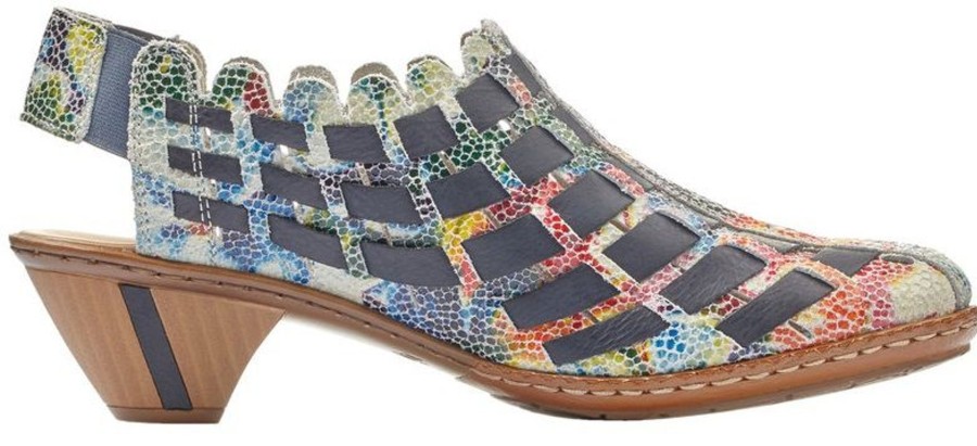 Women Rieker | Bosnia Multicoloured Woven Sandal