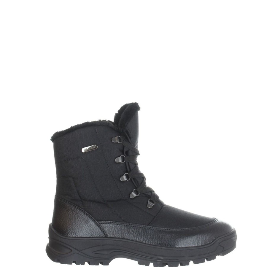 Men Pajar | Trigger Black Winter Boot