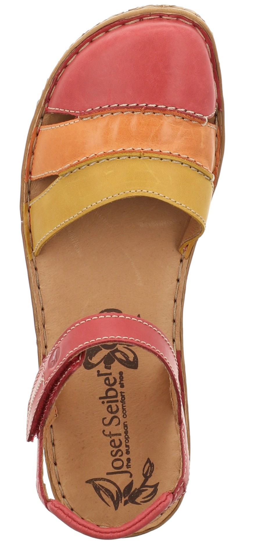 Women Josef Seibel | Rosalie 44 Red Multicolour Mary Jane Sandal