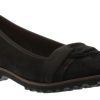 Women Gabor | 54.107.17 Black Suede Leather Ballet Flat