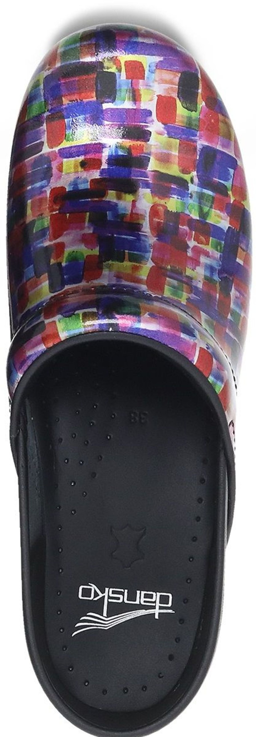 Women Dansko | Professional Colour Block Patent Clog