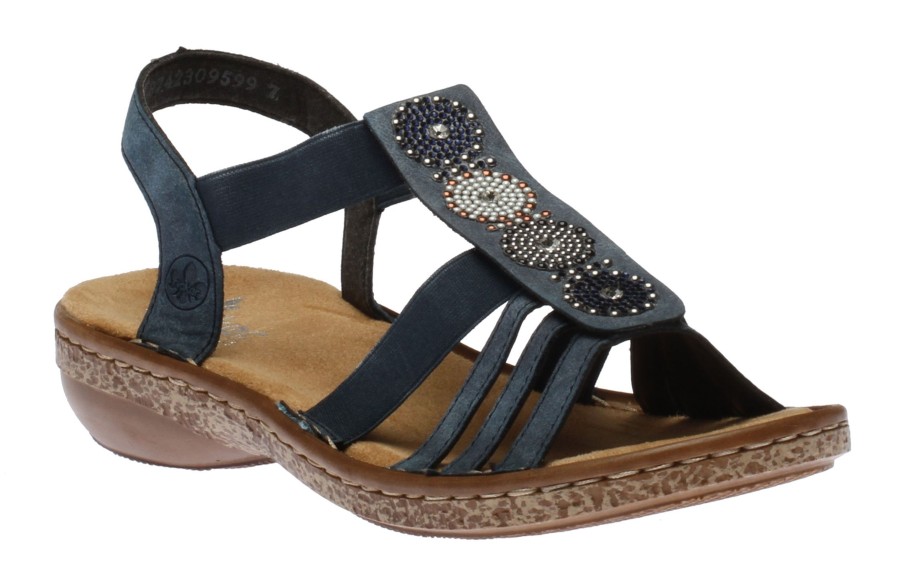 Women Rieker | Morelia Elastic Blue