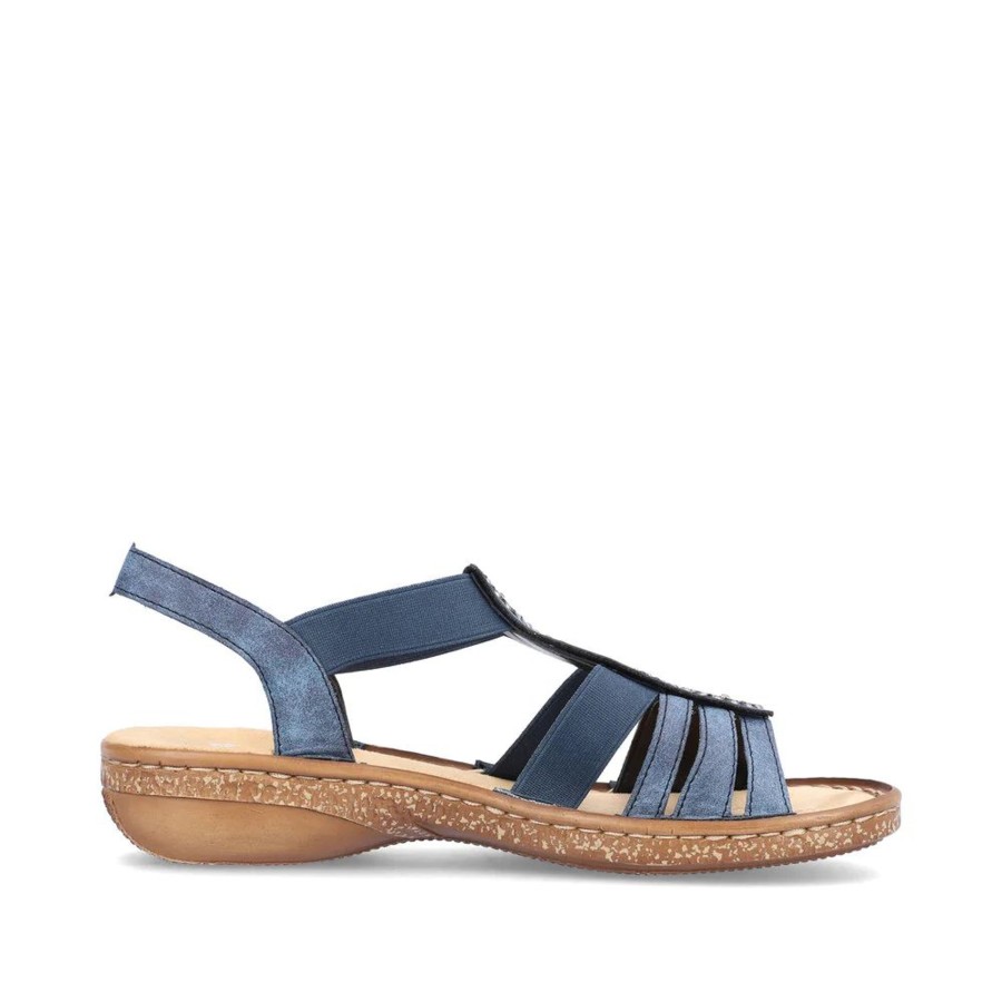 Women Rieker | Morelia Elastic Blue