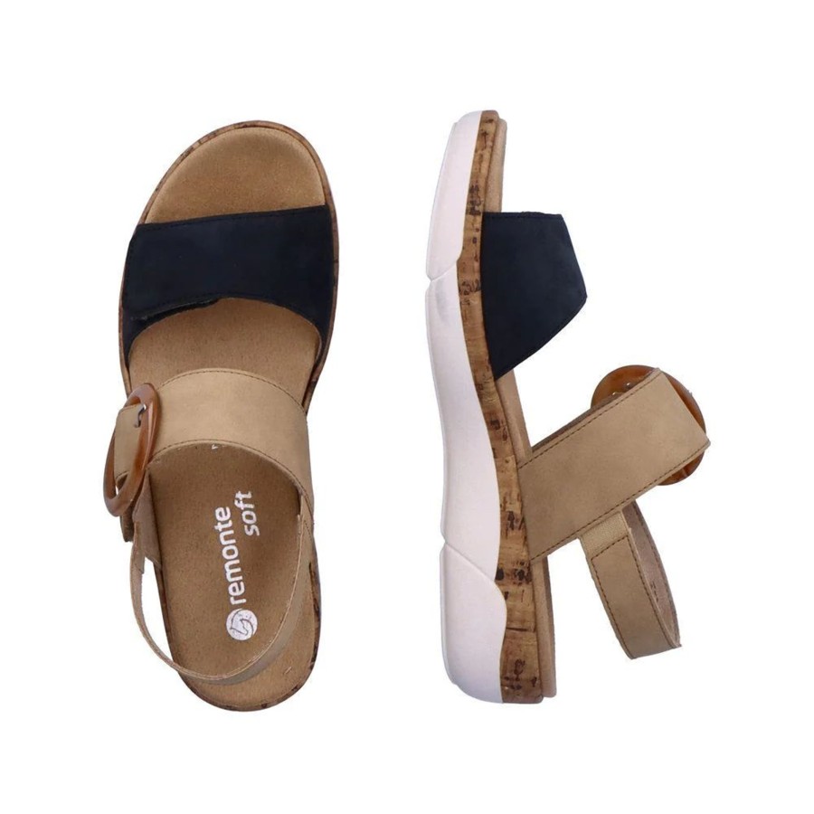 Women Remonte | Soft 2 Velcro Biege