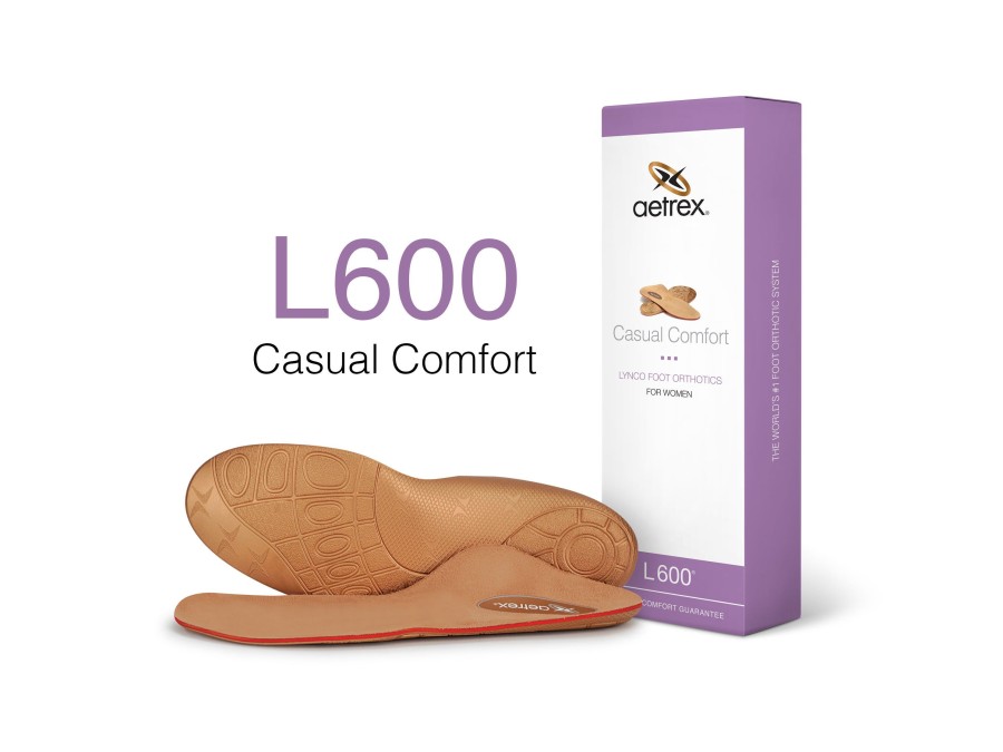 Accessories Aetrex | L600 Women'S Casual Orthotics - Insole For Everyday Shoes