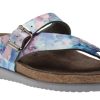 Women Mephisto | Helen Sky Blue Lagoon Patent Thong Sandal