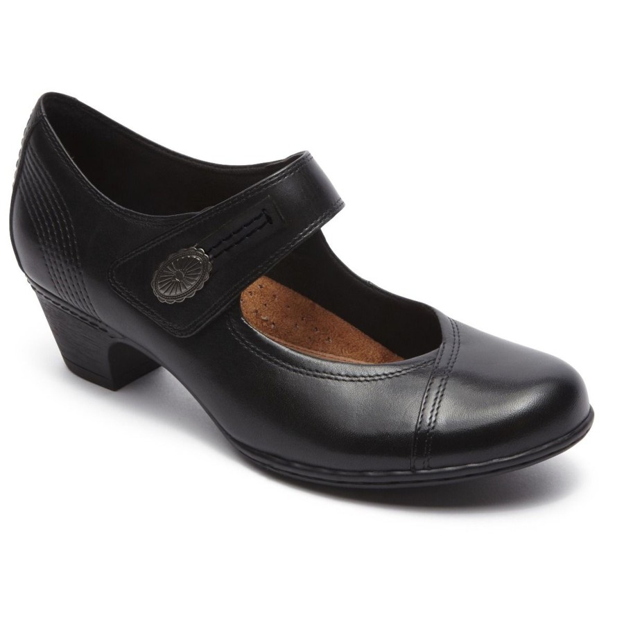 Women Cobb Hill | Abigail Black Mary Jane Low Heel