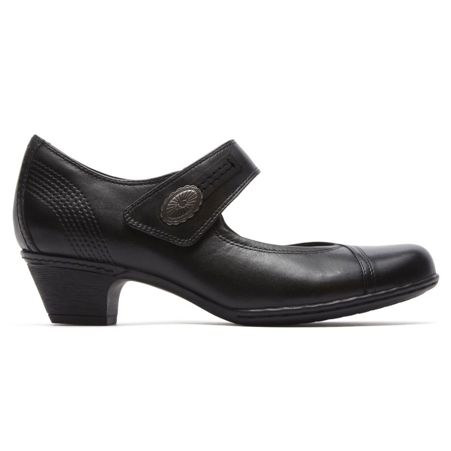 Women Cobb Hill | Abigail Black Mary Jane Low Heel