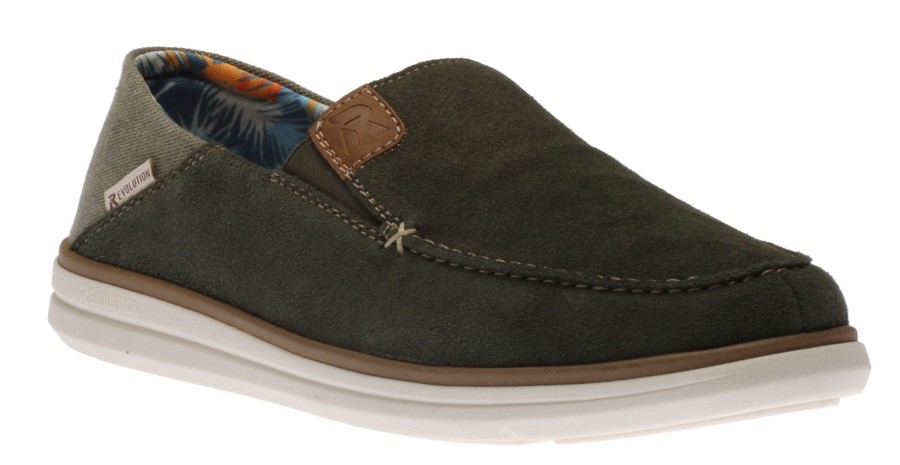 Men R EVOLUTION | Samira Slip On Green