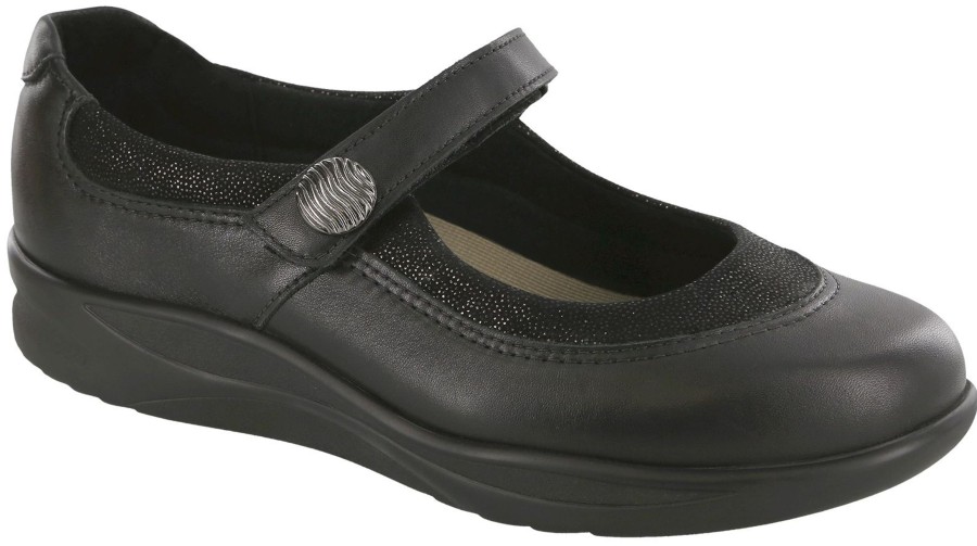 Women SAS Shoes | Step Out Black Mary Jane Shoe