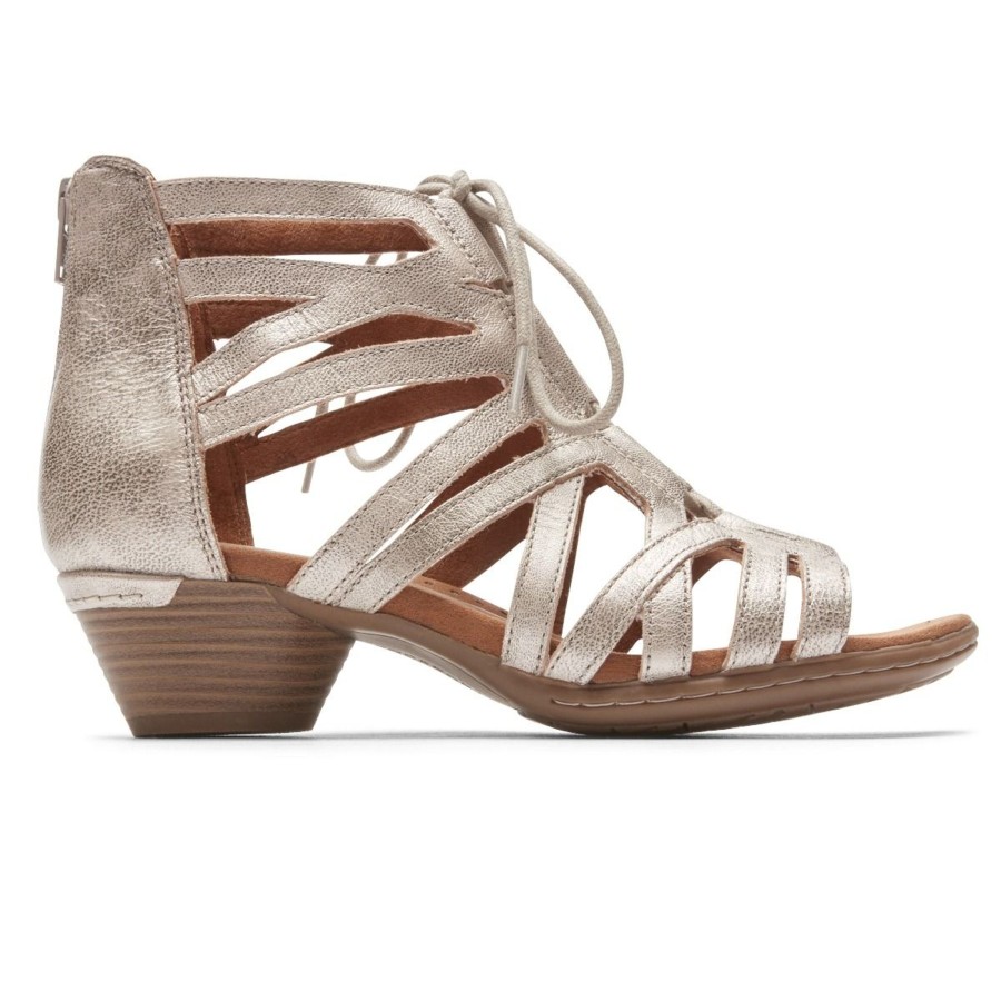 Women Cobb Hill | Laurel Metallic Caged Sandal