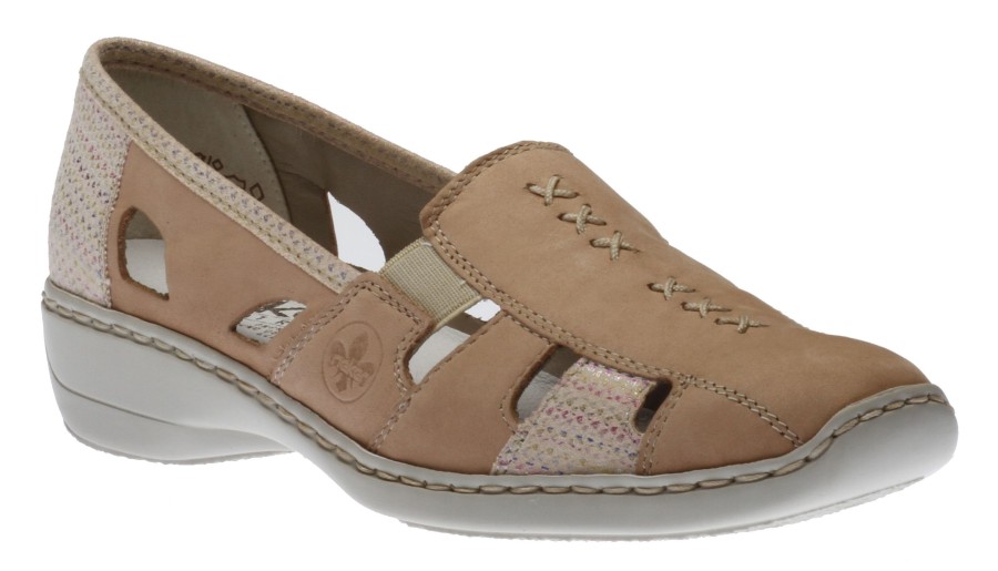 Women Rieker | Columbo Biege Multi