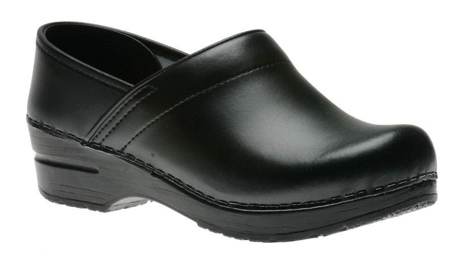 Women Dansko | Professional Black Box Clog (Wide Width)