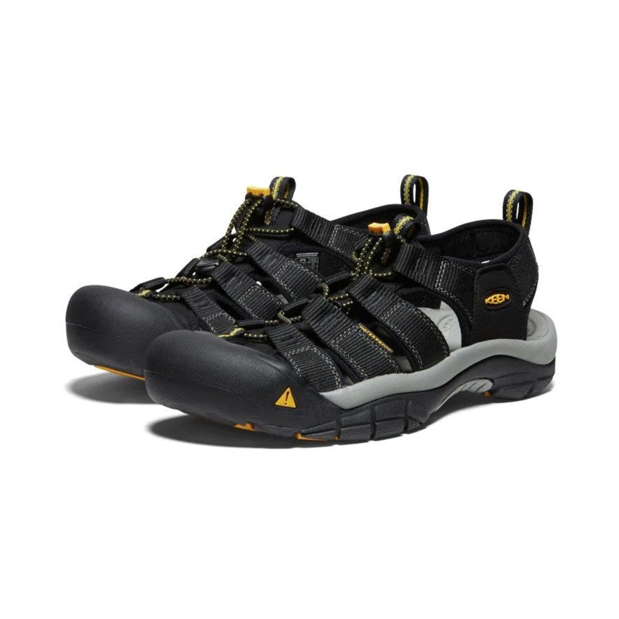 Men Keen | Newport H2 Black Hiking Sandal