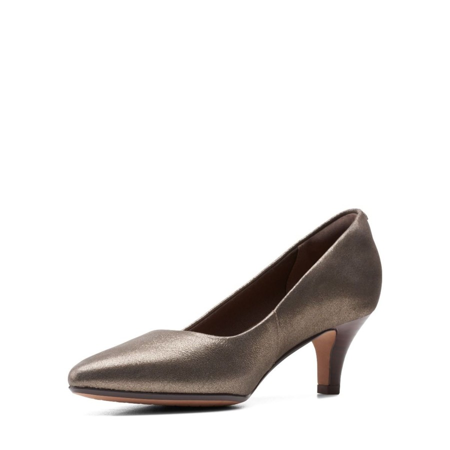 Women Clarks | Linvale Jerica Metallic Leather Pump