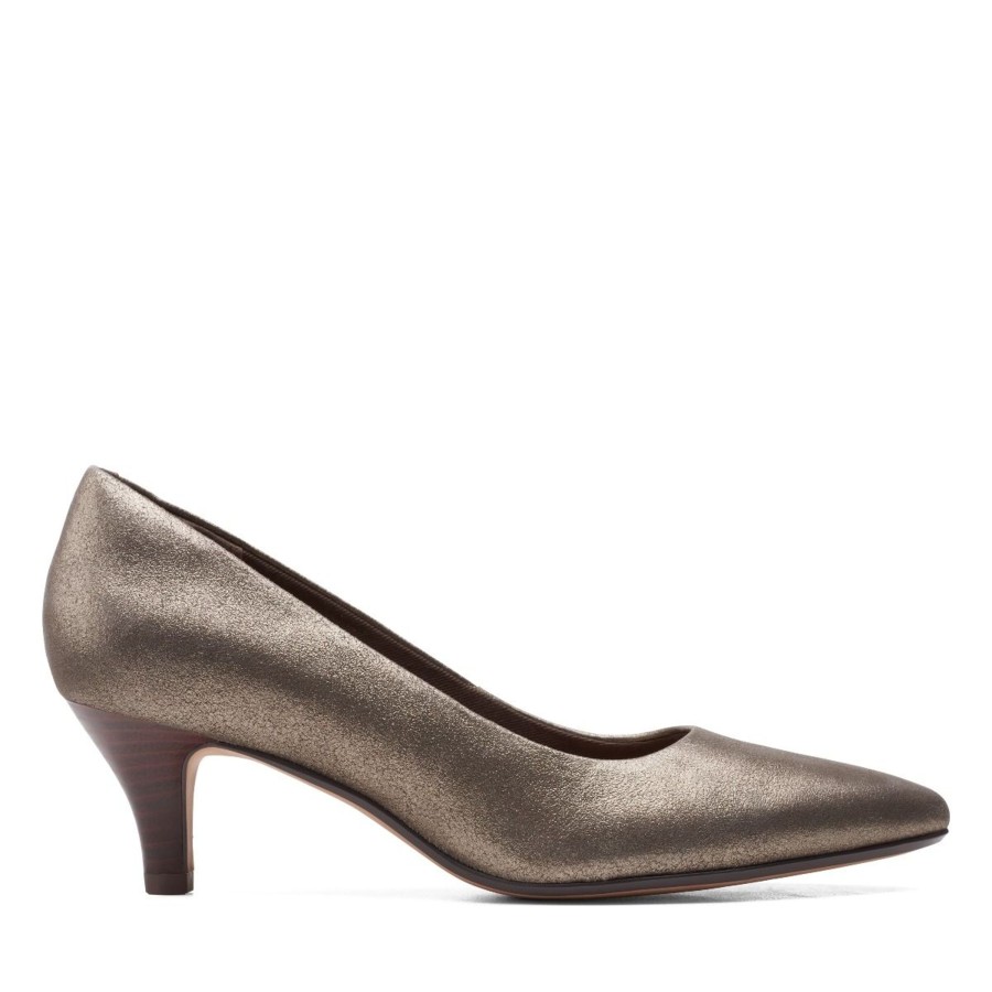 Women Clarks | Linvale Jerica Metallic Leather Pump