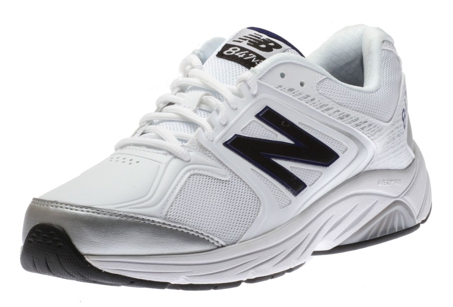 Men New Balance | Mw847Wt3 White Walking Shoe