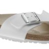 Women Birkenstock | Madrid Birko-Flor White Slide Sandal