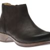 Women Dansko | Barbara Black Burnished Nubuck Leather Ankle Boot