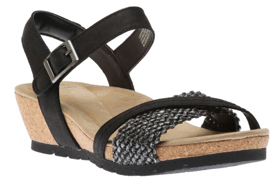 Women Earth | Kendra Kennedy Black Wedge Sandal