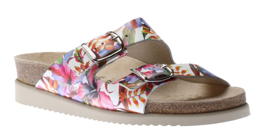 Women Mephisto | Harmony Floral Multicolour Slide Sandal