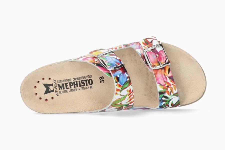 Women Mephisto | Harmony Floral Multicolour Slide Sandal