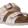 Women Birkenstock | Sydney Vegan Birko-Flor Light Rose Double Strap Slide Sandal