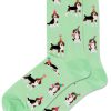 Accessories Hotsox | Hotsox Women'S Party Beagle Mint Crew Socks