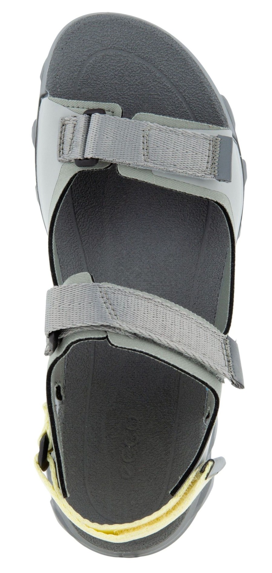 Women Ecco | Mx Onshore Concrete Grey 3-Strap Water Friendly Sport Sandal