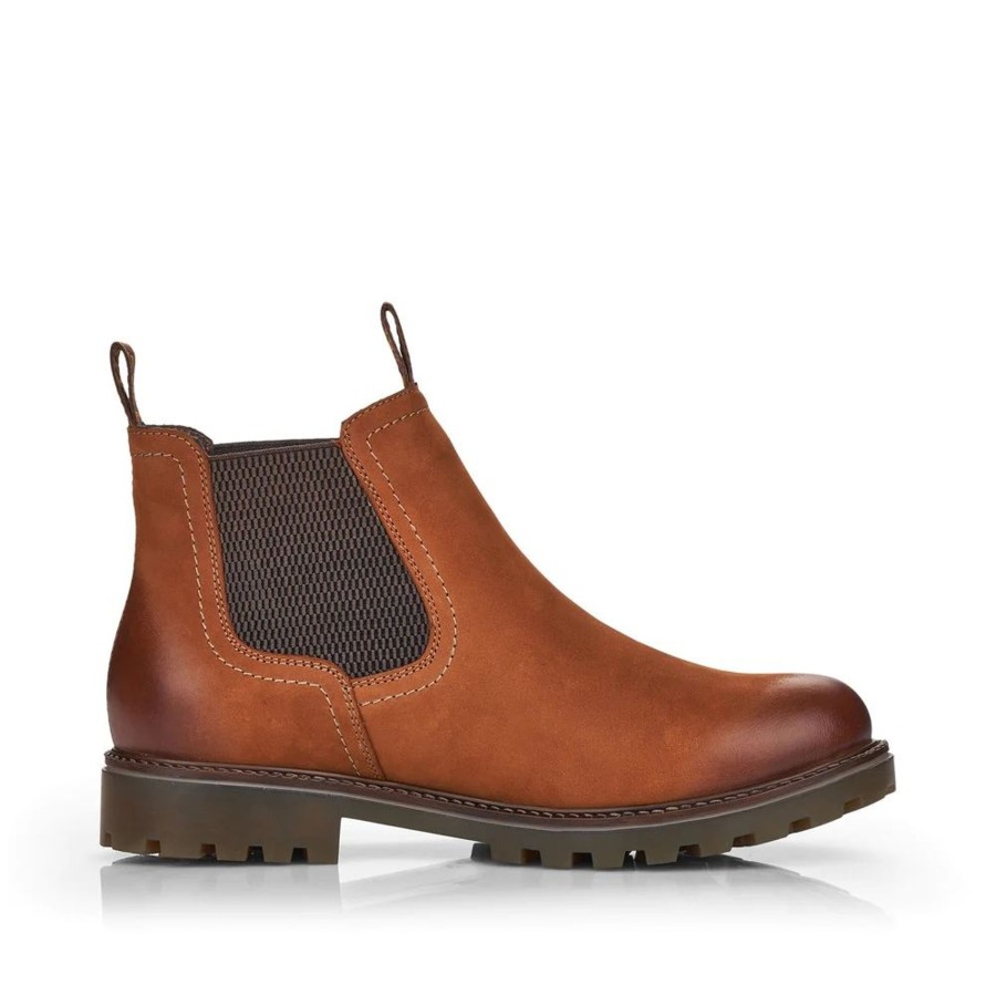 Women Remonte | Columbo Brown Leather Chelsea Boot