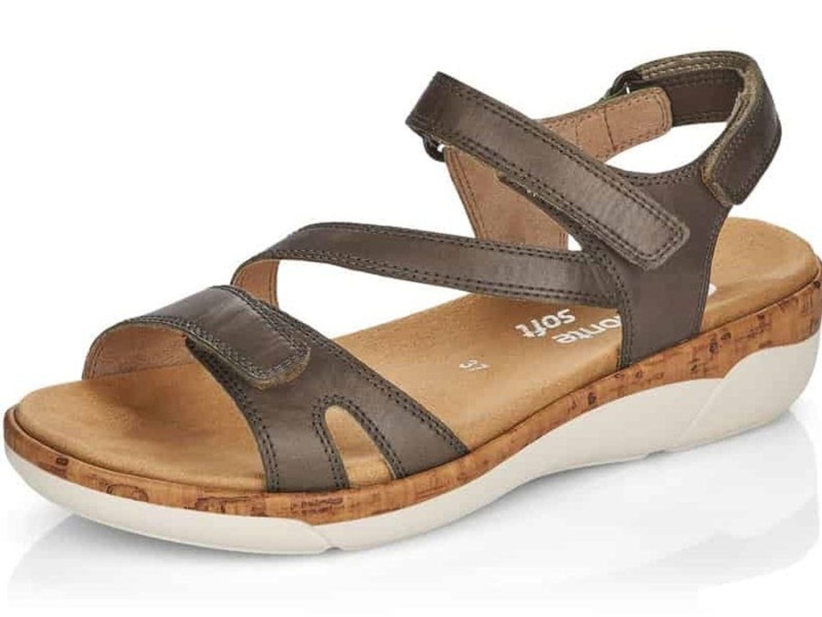 Women Remonte | Soft Loose Forest Sandal