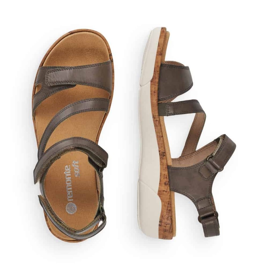 Women Remonte | Soft Loose Forest Sandal