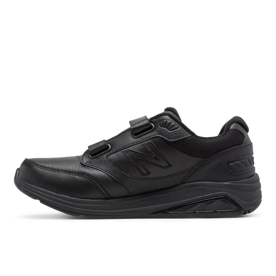 Men New Balance | Mw928Hb3 Black Leather Velcro Walking Shoe