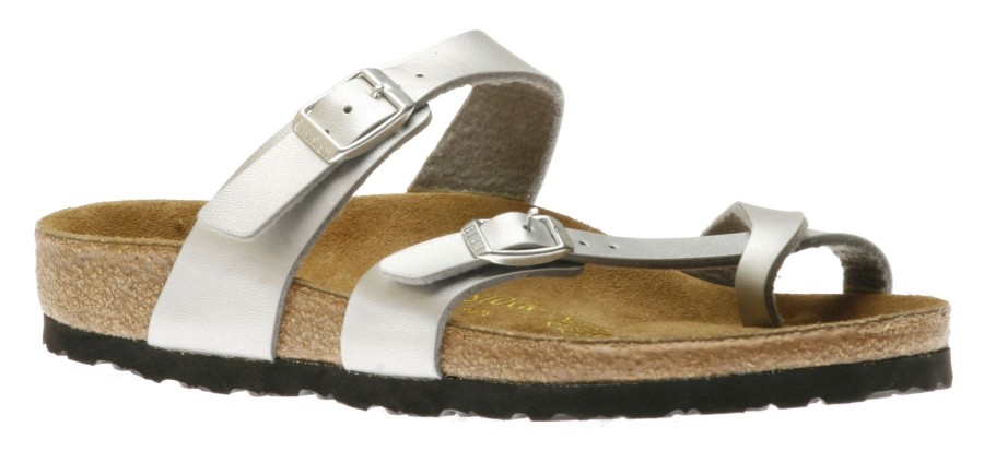 Women Birkenstock | Mayari Birko-Flor Silver Sandal