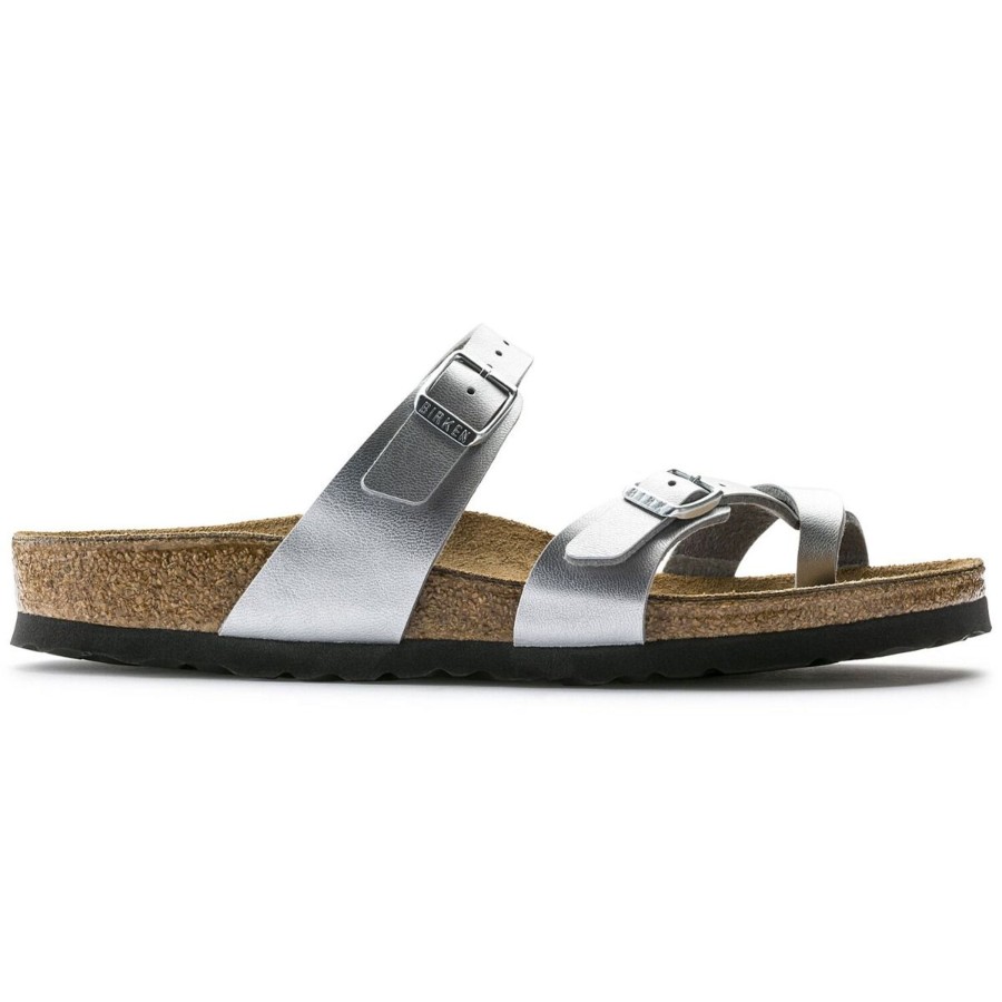 Women Birkenstock | Mayari Birko-Flor Silver Sandal