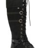 Women Rieker | Eaton Black Tall Boot