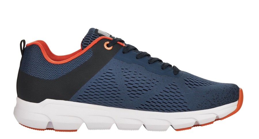 Men R EVOLUTION | Sportec13 Blue Orange Lace-Up Walking Shoe