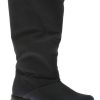 Women Toe Warmers | Janet Black Mid-Calf Winter Boot