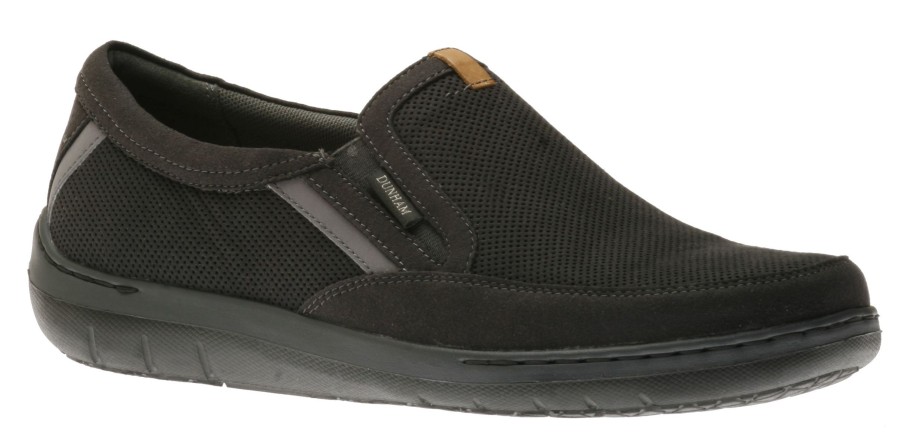 Men Dunham | Fitsync Black Slip-On Loafer