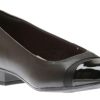 Women Clarks | Juliet Monte Black Leather Slip-On