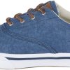 Men Sperry | Striper Ii Cvo Salt Washed Navy Canvas Lace-Up Sneaker