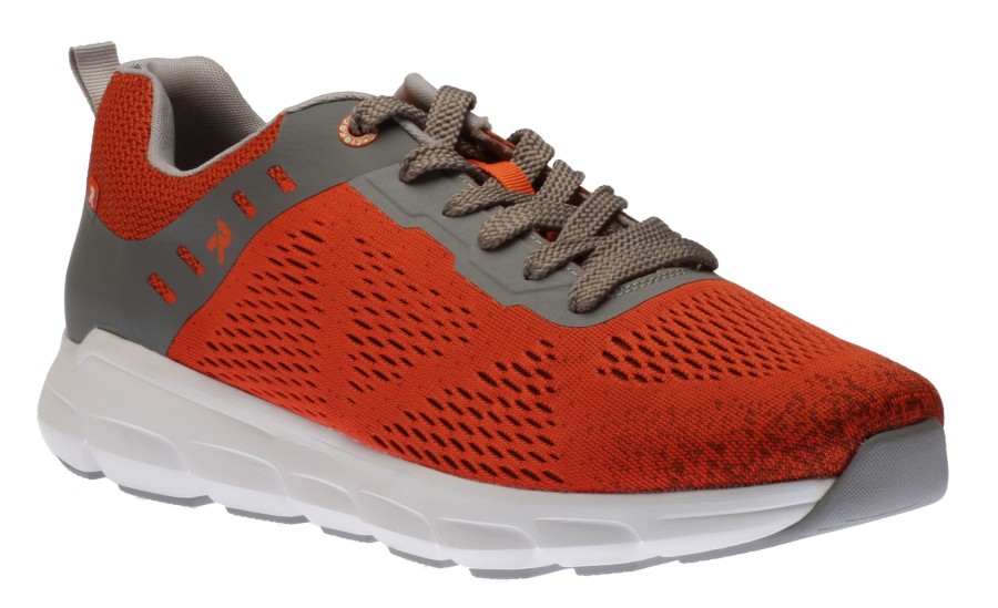 Men R EVOLUTION | Sportec13 Orange Grey Lace-Up Walking Shoe