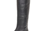 Women Remonte | Cristallino Black Leather Tall Boot