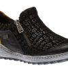 Women Remonte | Gargano Black Yellow Print Zipper Sneaker