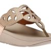 Women Fit Flop | Elora Crystal Rose Gold Thong Sandal