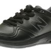 Women New Balance | Ww813Bk Black Leather Walking Shoe