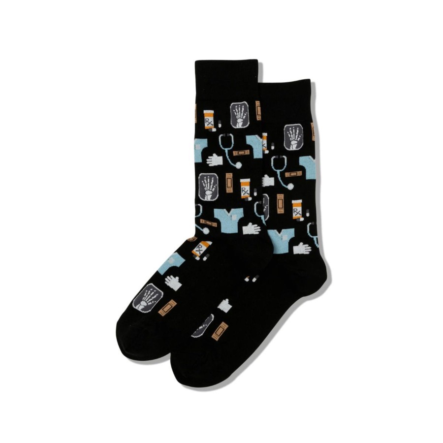 Accessories Hotsox | Hotsox Men'S Medical Crew Socks