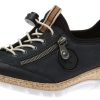 Women Rieker | New York Navy Slip-On Bungee Sneaker