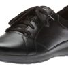 Women Clarks | Un Adorn Lace Black Leather Sneaker